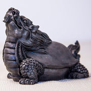 Buddha Stones Handmade Dragon Turtle Iron Powder Rust Cast Resin Statue Home Decoration Decorations BS 18