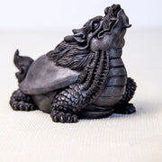 Buddha Stones Handmade Dragon Turtle Iron Powder Rust Cast Resin Statue Home Decoration Decorations BS 22