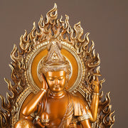 Buddha Stones Kwan Yin Avalokitesvara Success Brass Copper Statue Home Desk Altar Decoration Decorations BS 7