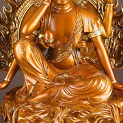 Buddha Stones Kwan Yin Avalokitesvara Success Brass Copper Statue Home Desk Altar Decoration Decorations BS 9