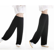 Buddha Stones Summer Elastic Waist Tai Chi Qigong Practice Modal Unisex Pants Unisex Pants BS 6