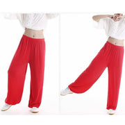 Buddha Stones Summer Elastic Waist Tai Chi Qigong Practice Modal Unisex Pants Unisex Pants BS 18