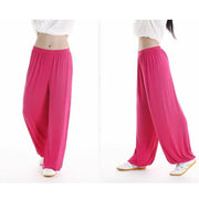 Buddha Stones Summer Elastic Waist Tai Chi Qigong Practice Modal Unisex Pants Unisex Pants BS 30