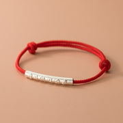 FREE Today: Luck Connection Handmade 999 Sterling Silver Om Mani Padme Hum Red Rope Bracelet FREE FREE Red Rope(Wrist Circumference 14-20cm)