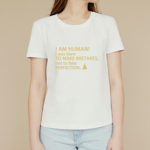 Buddha Stones I Am Human Tee T-shirt