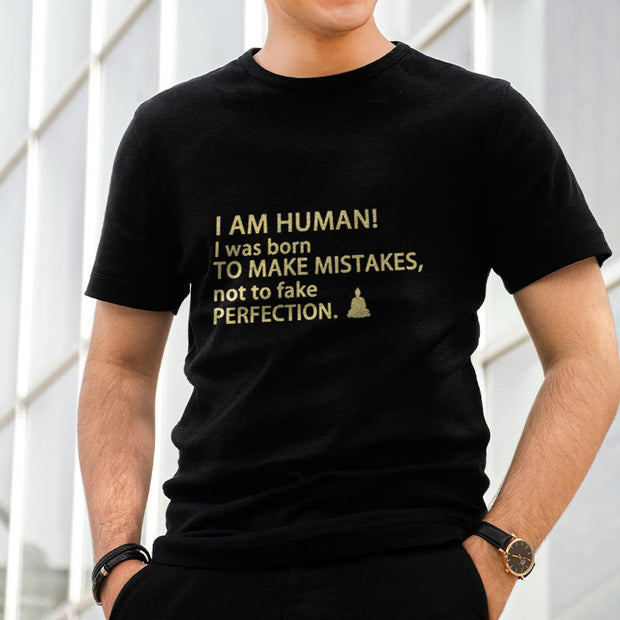 Buddha Stones I Am Human Tee T-shirt