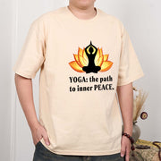 Buddha Stones Yoga The Path To Inner Peace Lotus Tee T-shirt