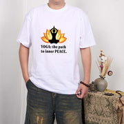 Buddha Stones Yoga The Path To Inner Peace Lotus Tee T-shirt