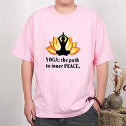 Buddha Stones Yoga The Path To Inner Peace Lotus Tee T-shirt