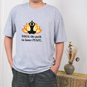 Buddha Stones Yoga The Path To Inner Peace Lotus Tee T-shirt