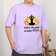 Buddha Stones Yoga The Path To Inner Peace Lotus Tee T-shirt