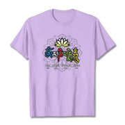 Buddha Stones Om Mani Padme Hum Lotus Tee T-shirt T-Shirts BS Plum 2XL