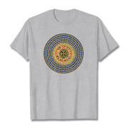 Buddha Stones 108 Om Mani Padme Hum Mantra Sanskrit Tee T-shirt