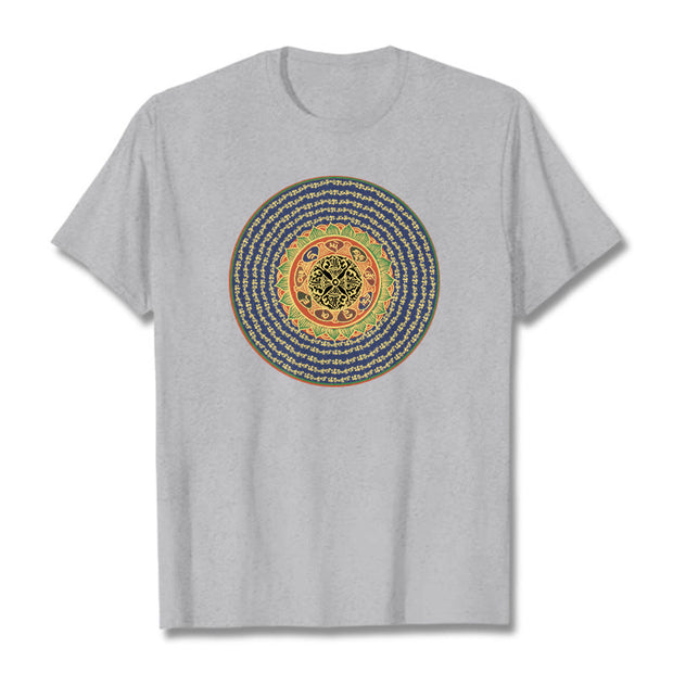 Buddha Stones 108 OM NAMAH SHIVAYA Mantra Sanskrit Tee T-shirt T-Shirts BS Light Grey 2XL