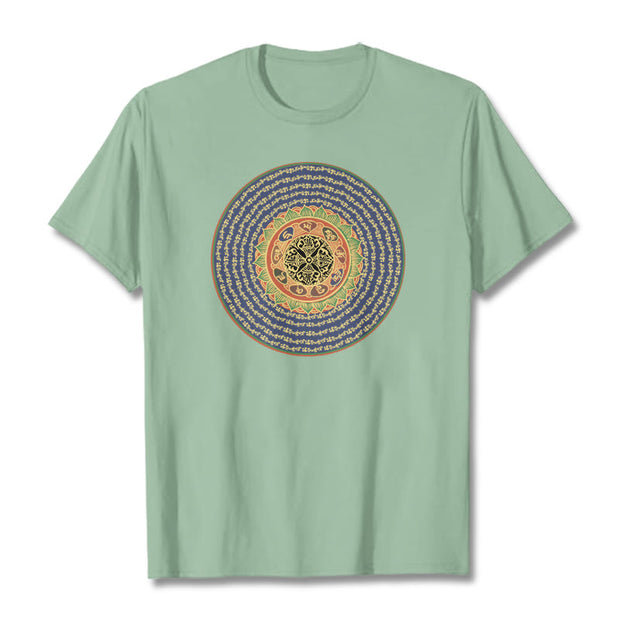 Buddha Stones 108 OM NAMAH SHIVAYA Mantra Sanskrit Tee T-shirt T-Shirts BS Pale Green 2XL