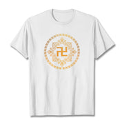 Buddha Stones Swastika Tee T-shirt T-Shirts BS White 2XL