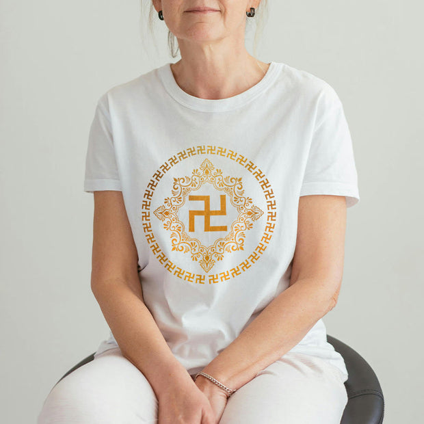 Buddha Stones Swastika Tee T-shirt