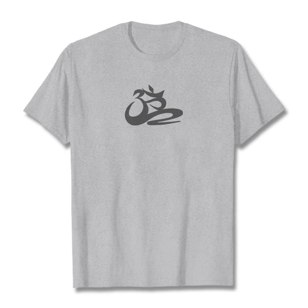 Buddha Stones OM Tee T-shirt T-Shirts BS Light Grey 2XL