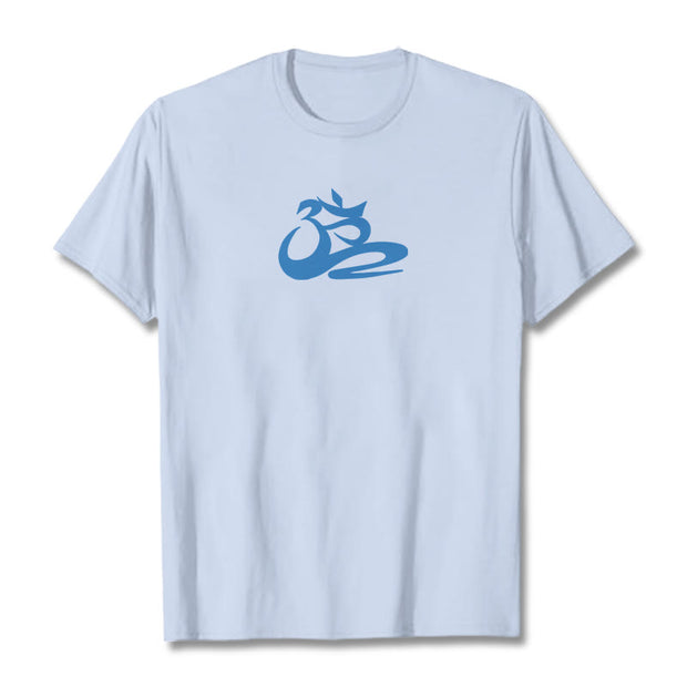 Buddha Stones OM Tee T-shirt T-Shirts BS Light Cyan 2XL