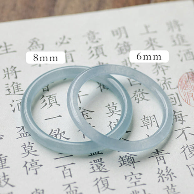 Buddha Stones Natural Aquamarine Serenity Bangle Bracelet (Extra 30% Off | USE CODE: FS30) - image 15