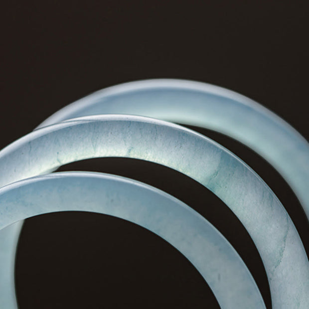 Buddha Stones Natural Aquamarine Serenity Bangle Bracelet (Extra 30% Off | USE CODE: FS30) - image 18