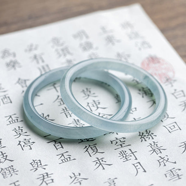 Buddha Stones Natural Aquamarine Serenity Bangle Bracelet (Extra 30% Off | USE CODE: FS30) - image 19