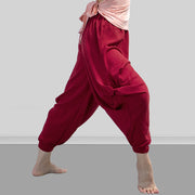 Buddha Stones Plain Color Modal Dance Yoga Breathable Pants Women's Pants BS 4