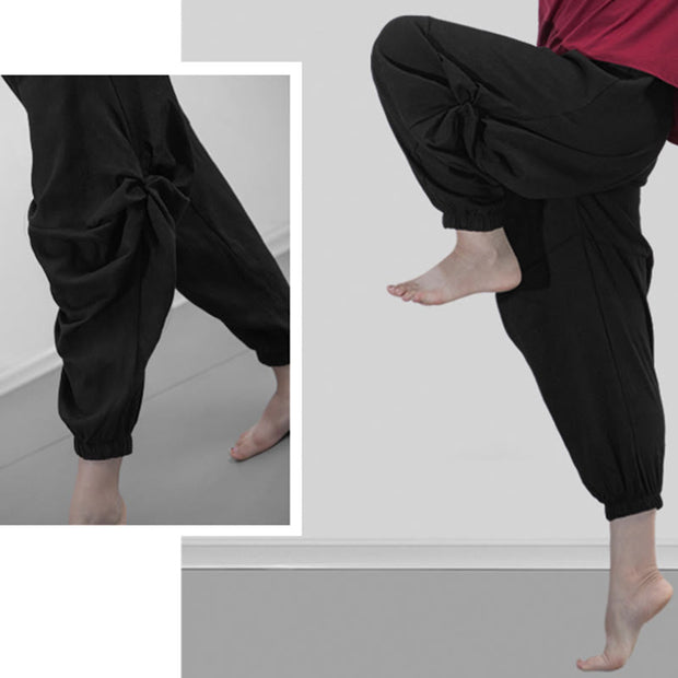 Buddha Stones Plain Color Modal Dance Yoga Breathable Pants Women's Pants BS 21