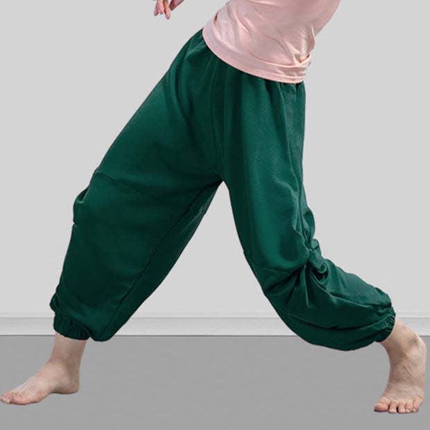 Buddha Stones Plain Color Modal Dance Yoga Breathable Pants Women's Pants BS 17