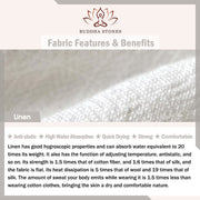 Buddha Stones Summer Women's Linen Drawstring Elastic Waist Harem Pants With Pockets Women's Harem Pants BS 6