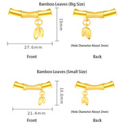 Buddha Stones 999 Gold Bamboo Leaf Design Handmade Protection Braided Rope Bracelet Bracelet BS 12