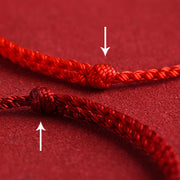 Buddha Stones 999 Gold Chinese Lock Charm Fu Character Protection Handmade Rope Bracelet (Extra 30% Off | USE CODE: FS30) - image 15