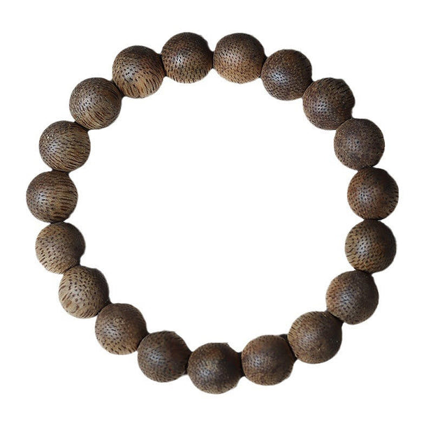 Buddha Stones Natural Brunei Texture Agarwood Strength Bracelet Bracelet BS 15