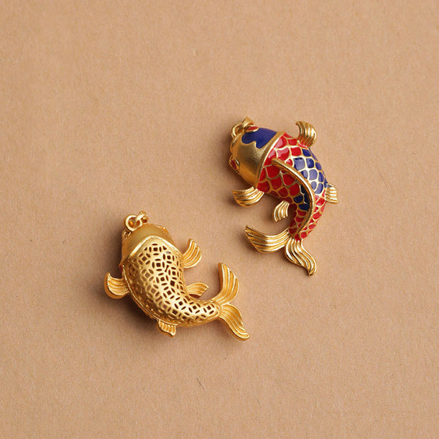 FREE Today: Good Fortune Colorful Koi Fish Hollow Bell Key Chain FREE FREE 2