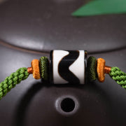 FREE Today: Purify Negative Energy Handmade Tibetan Dzi Bead Braided Green Rope Bracelet FREE FREE 7