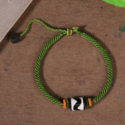 FREE Today: Purify Negative Energy Handmade Tibetan Dzi Bead Braided Green Rope Bracelet FREE FREE 3