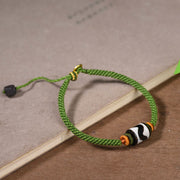 FREE Today: Purify Negative Energy Handmade Tibetan Dzi Bead Braided Green Rope Bracelet FREE FREE 8