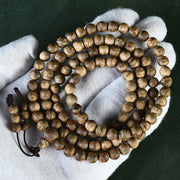 Buddha Stones 108 Mala Beads Hoi An Agarwood Ward Off Evil Spirits Bracelet Mala Bracelet BS 12