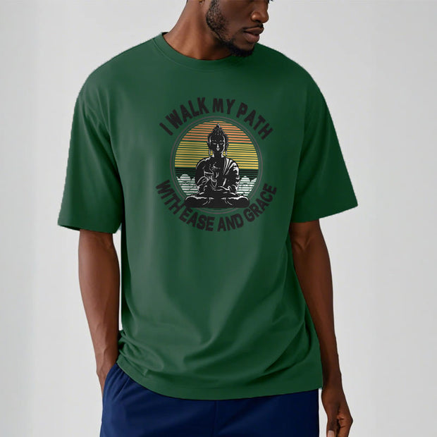 Buddha Stones I Walk My Path With Ease And Grace Tee T-shirt