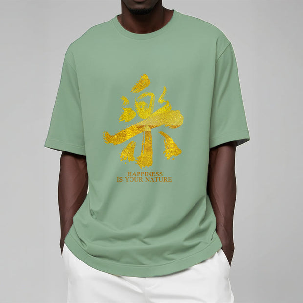 Buddha Stones Le Happiness Is Your Nature Tee T-shirt