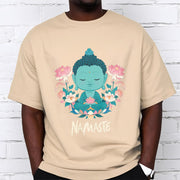 Buddha Stones NAMASTE Buddha Lotus Meditation Tee T-shirt