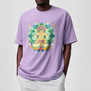 Buddha Stones Butterfly Lotus Buddha-Inspired Tee T-shirt