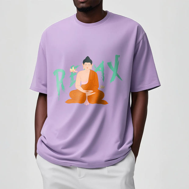 Buddha Stones RELAX Lotus Buddha Tee T-shirt