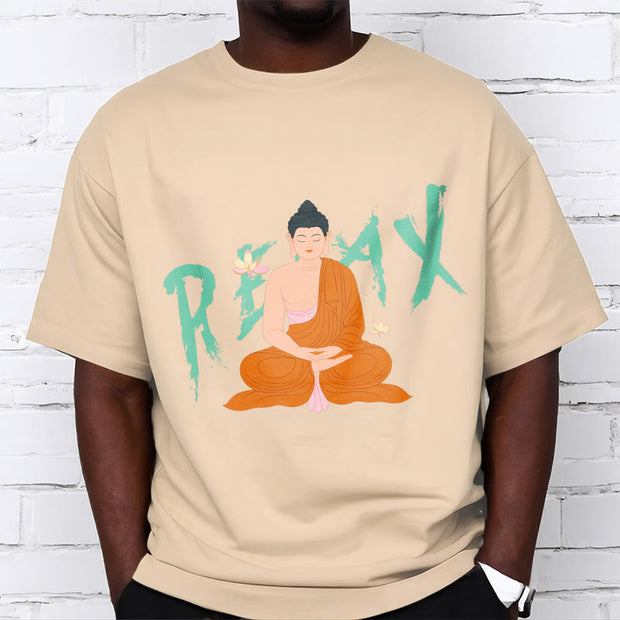 Buddha Stones RELAX Lotus Buddha Tee T-shirt