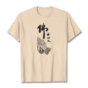 Buddha Stones Praying Tee T-shirt T-Shirts BS Bisque 2XL