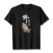 Buddha Stones Praying Tee T-shirt T-Shirts BS Black 2XL