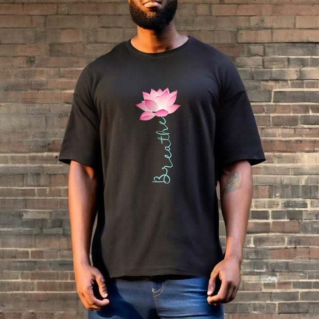 Buddha Stones BREATHE Lotus Tee T-shirt