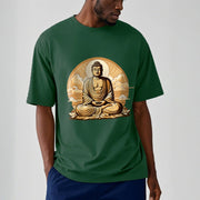 Buddha Stones Sun Auspicious Clouds Buddha Tee T-shirt