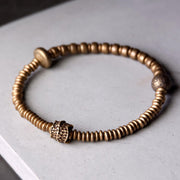 Buddha Stones Balance Copper Luck Brass Bracelet