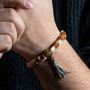 Buddha Stones Tietan Deer Bone Yak Bone Lucky Balance Bracelet